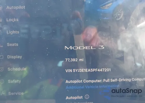 2023 Tesla Model 3 Rear-Wheel Drive z USA, uszkodzony, nr VIN 5YJ3E1EA5PF447201